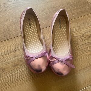 Nordstrom Metallic Pink Ballet Flats